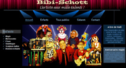 Bibi Schott ventriloque - Site statique construit à base du CMS Joomla !
